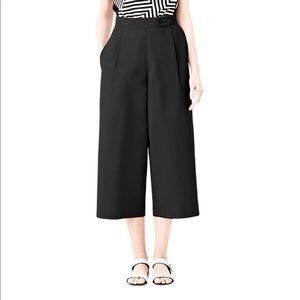 Kate Spade Saturday Black Wide Legged Crop Pant